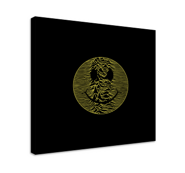 Pulsar smiley face canvas pictures room - TenStickers