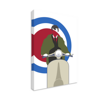 Mod culture poster retro canvas - TenStickers