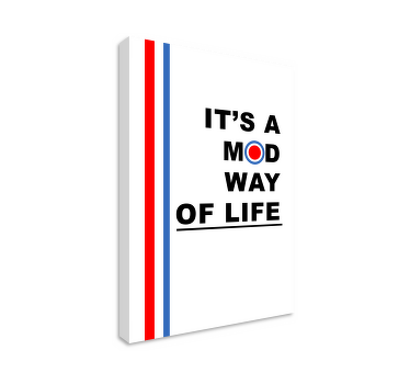 Mod way of life quote canvas - TenStickers