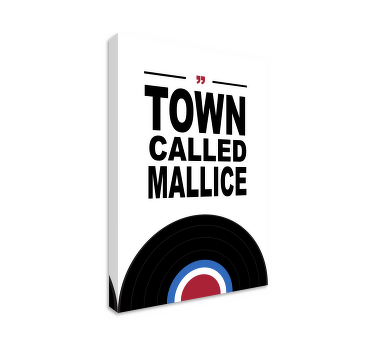 Mod music quote canvas print - TenStickers