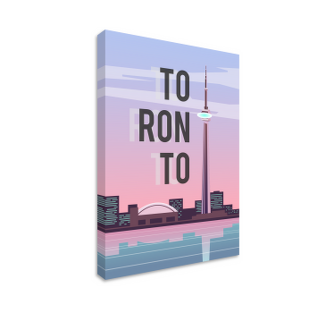 Cuadro ciudades Toronto Ilustración - TenVinilo
