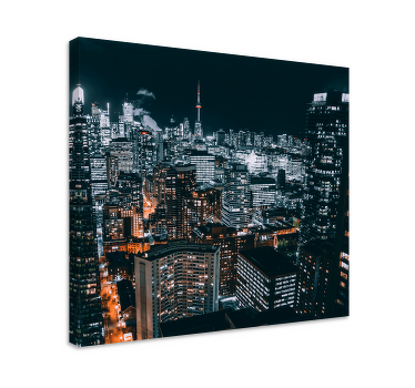 Cuadro ciudades Toronto Noche - TenVinilo