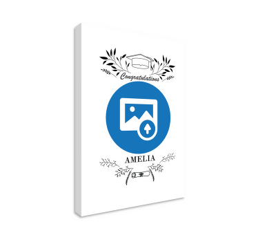 Custom Graduation Image personalised canvas - TenStickers