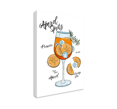 Aperol Spritz canvas print - TenStickers