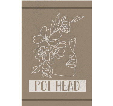 Pot Head Plant canvas prints - TenStickers
