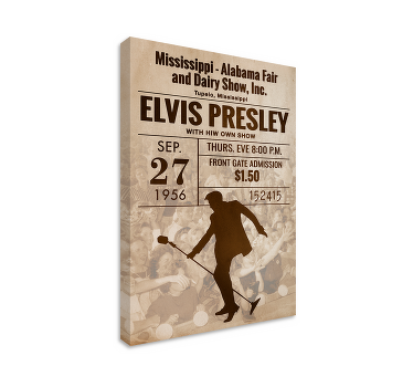 Tableau musique affiche concert rock vintage - TenStickers