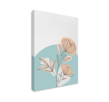 Quadro de flores arranjo elegante estilizado - TenStickers