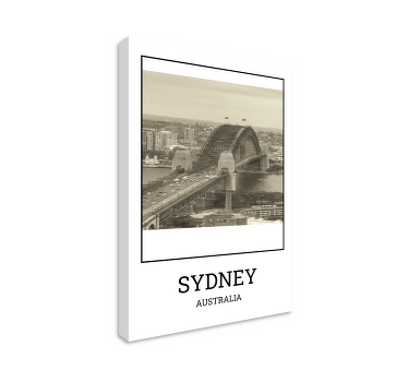 Cuadro ciudades sydney blanco y negro - TenVinilo