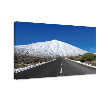 Cuadro de paisaje carretera hacia el Teide - TenVinilo