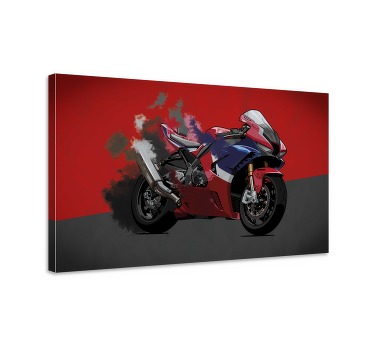 color motorbike canvas wall art - TenStickers