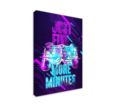Just five more minutes teen canvas prints - TenStickers
