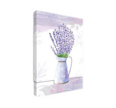 Cuadro flores jarron de lavanda - TenVinilo