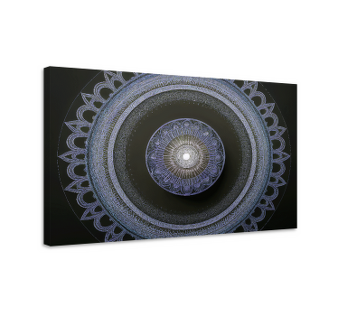 Tableau avec mandala zen bleu - TenStickers