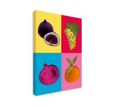 Cuadro pop art frutas mediterráneas - TenVinilo