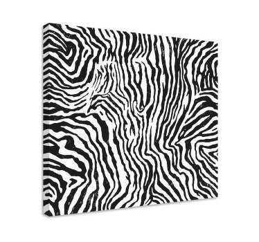 Cuadro moderno textura de cebra - TenVinilo