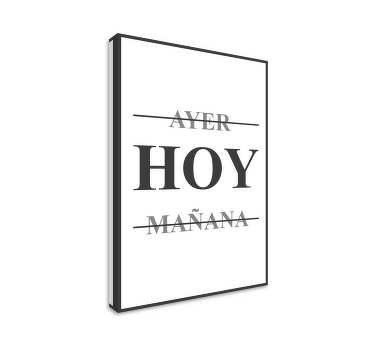 Cuadro comedor ayer, hoy, mañana - TenVinilo