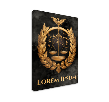 Tableau bureau Équilibre de la justice - TenStickers