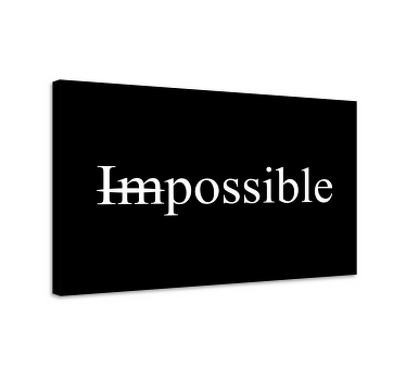 Wandbild Motivation "Impossible" - TenStickers