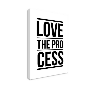 Wandbild Motivation liebe den Prozess - TenStickers