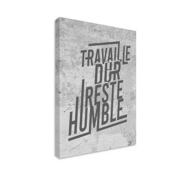 Tableau bureau travail et humilité - TenStickers