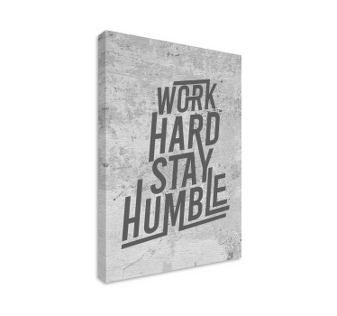 Work hard stay humble canvas schilderij - TenStickers