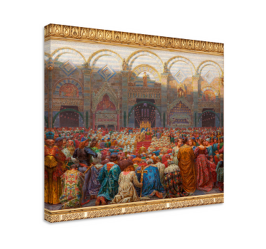 Det mystiske bryllup kunstmaleri på lærred - TenStickers