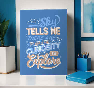 Wandbild Motivation neugier zitat - TenStickers