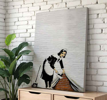 Cleaning lady canvas art - TenStickers