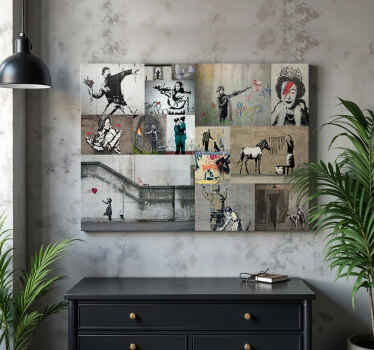 Flere kunstarter kunst lærredsbillede - TenStickers