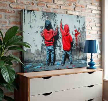 Painting boys canvas art - TenStickers