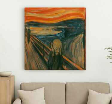 The Munch Scream canvas art - TenStickers