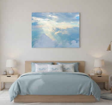 Blue canvas print of heaven - TenStickers