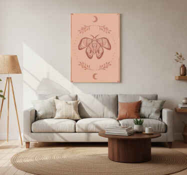 Obraz motýla v boho stylu - TenStickers