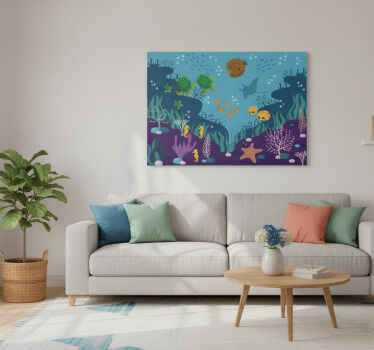 Wandbild fische fototapete kinder meereswelt - TenStickers
