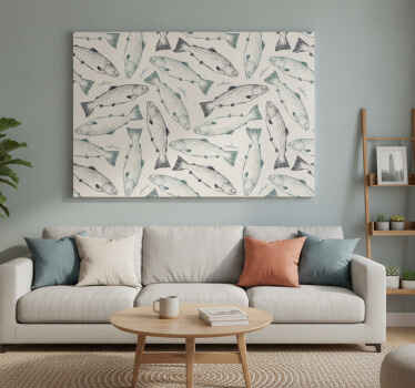 Wandbild fische lachs fisch - TenStickers