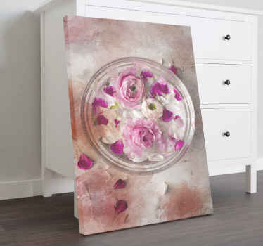 Floral bowl 3D modern canvas wall art - TenStickers