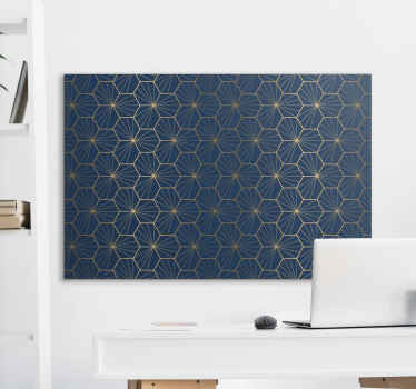 elegant geometric pattern canvas wall art - TenStickers