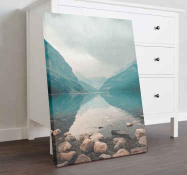 Peaceful water landscape canvas - TenStickers