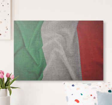 Order our top quality Italian country flag  canvas prints online from us and get it delivered at your address in few days and in perfect condition.