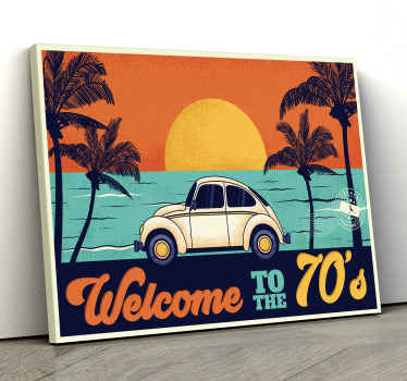 Wandbilder Vintage Willkommen in den 70ern - TenStickers