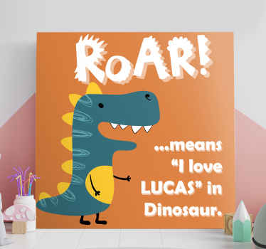 A customisable animal canvas print that your little one's will absolutely adore. Go ahead and personalised their very own today.
