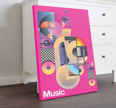 Quadro de música Temas de música moderna - TenStickers
