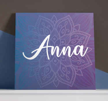 Personalizirana zidna umjetnost na platnu mandale - TenStickers