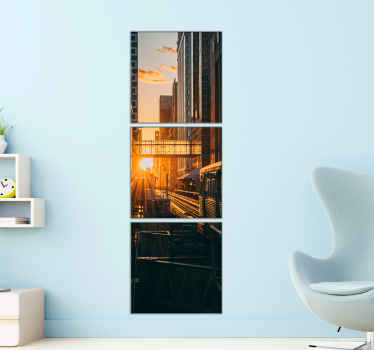 Modern city landscapes canvas print. Lovely to decorate any space in the home and for office decoration. The design is printed in quality finish.