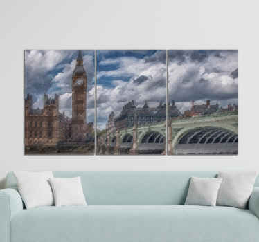 Canvas print with Big Ben. It presents a bridge in Lindon and Big Ben. You ccan choose proper size. Check it out yourself!