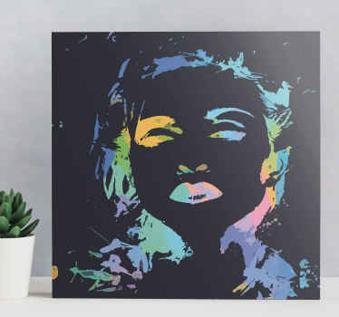 This amazing Canvas with Madonna will surprise you and your friends and families! This article presents the one and only queen of pop in multicolor.