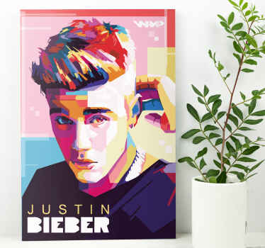 This amazing Canvas Print with Justin Bieber is for you!  With this product you have a guarantee of quality and a unique look