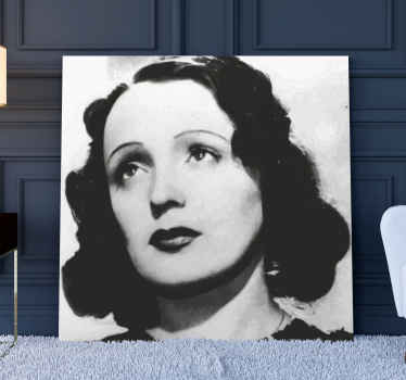 Are you a fan of Edith Piaf? This Canvas Print with Edith Piaf is for you! This article presents the singer in black and white