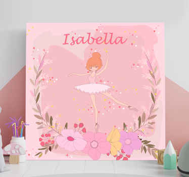 Bailarinas de estrellas con nombre ballerina canvas - Tenstickers