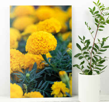 3d rama flores naranjas 3d lærredstryk - TenStickers